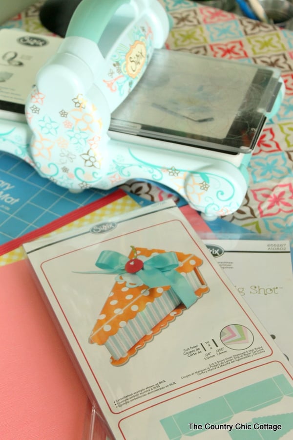 Cake slice teacher gift -- make this paper cake slice and fill with the teacher gift of your choice!