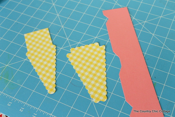 Cake slice teacher gift -- make this paper cake slice and fill with the teacher gift of your choice!