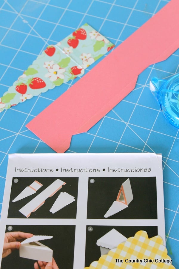 Cake slice teacher gift -- make this paper cake slice and fill with the teacher gift of your choice!