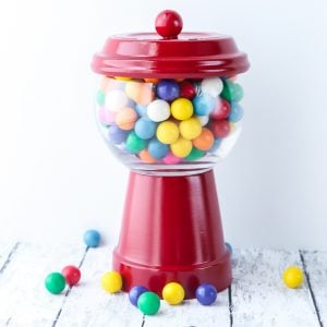 gumball machine from terracotta pots