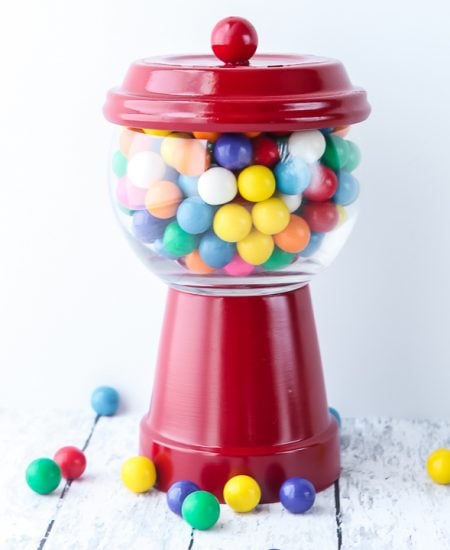 gumball machine from terracotta pots