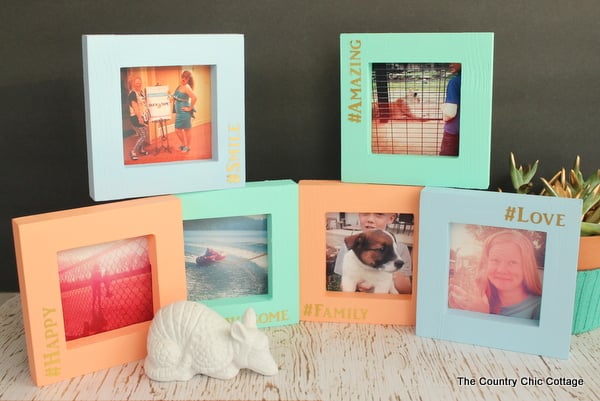 Make your own Instagram picture frames complete with hashtags!