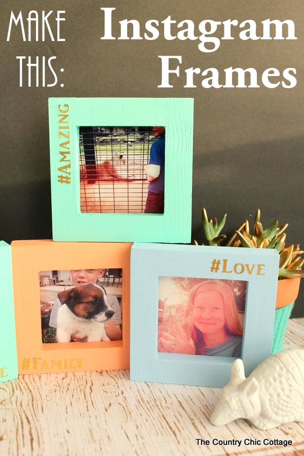 Make your own Instagram picture frames complete with hashtags!