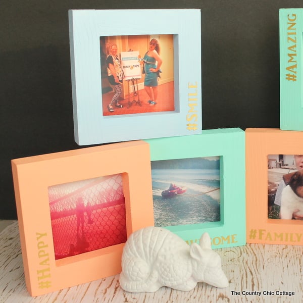 Make your own Instagram picture frames complete with hashtags!