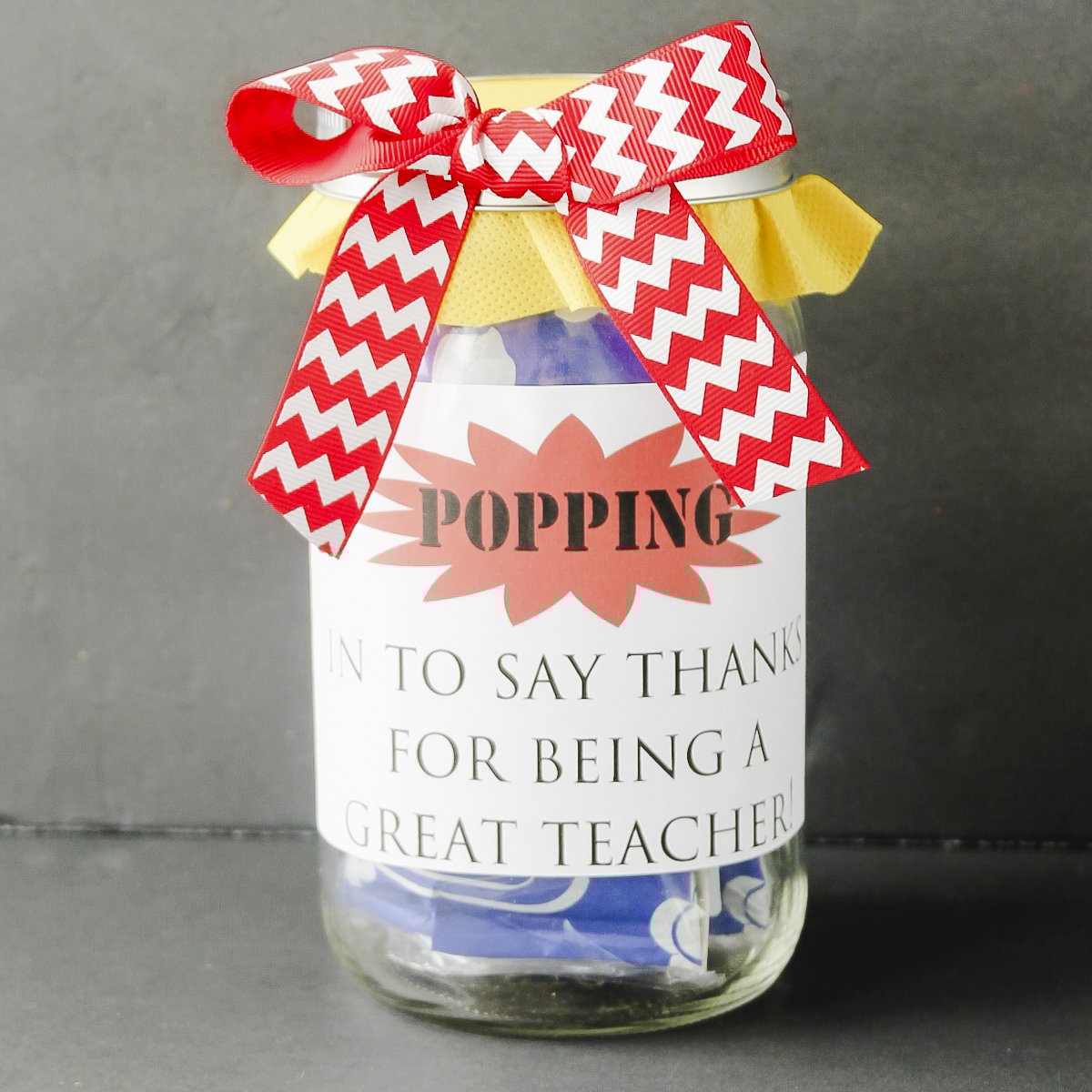 popcorn teacher gift