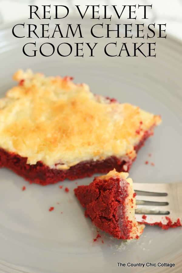 Red velvet cream cheese gooey cake -- this recipe is amazing!