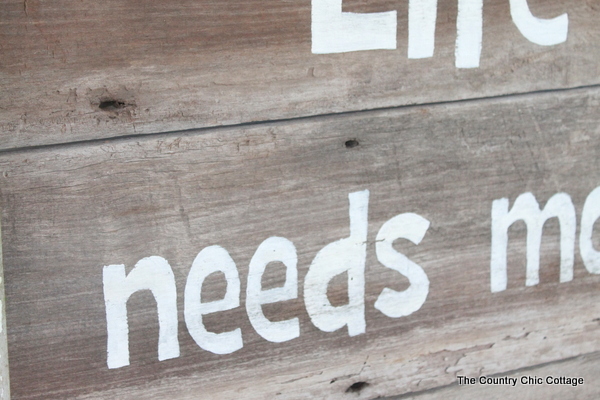 Rustic Sweet Tea Sign -- a great sign for outdoors and easy to make as well!