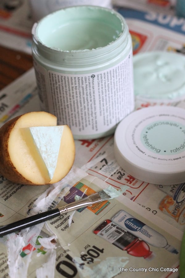 using deco chalk paint named refreshing