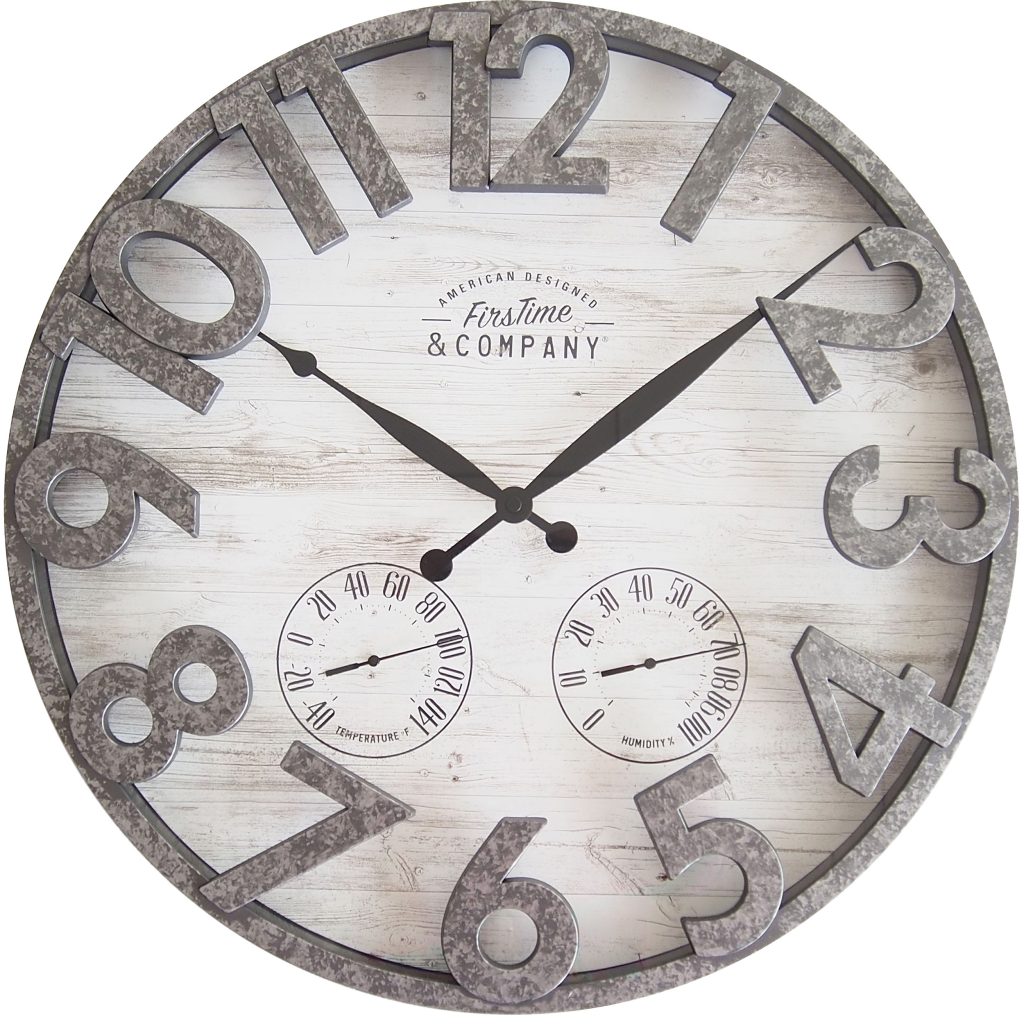 shiplap wall clock