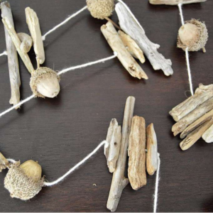 Acorn & Driftwood Garland by Table + Hearth