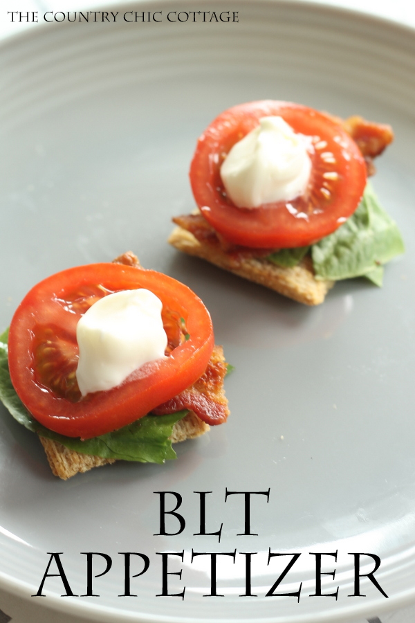 BLT Appetizer Recipe with Triscuit crackers