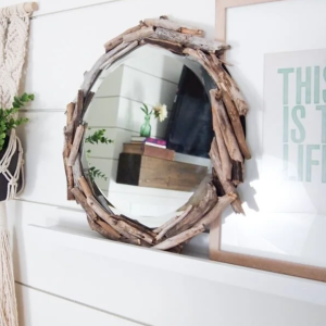 DIY Driftwood Mirror by The Learner Observer