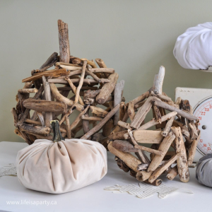 DIY Wood Pumpkins by Life Is A Party