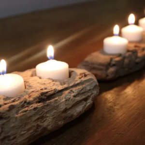 Driftwood Candle Holder by Hometalk