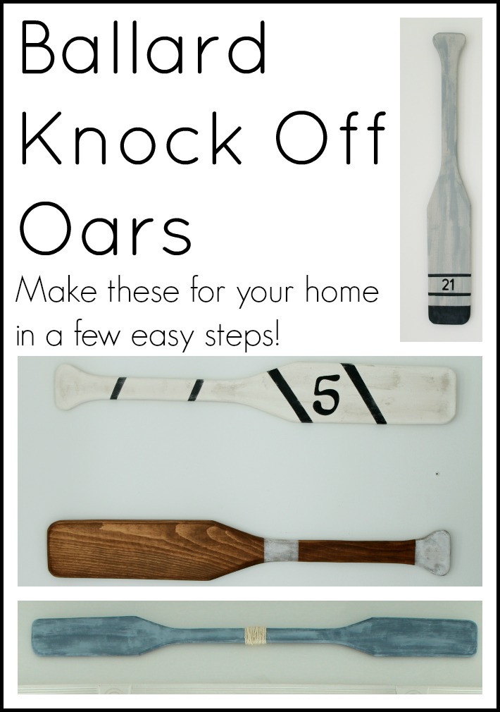 Ballard Knock Off Oars -- recreate the catalog look for your home in a few simple steps.