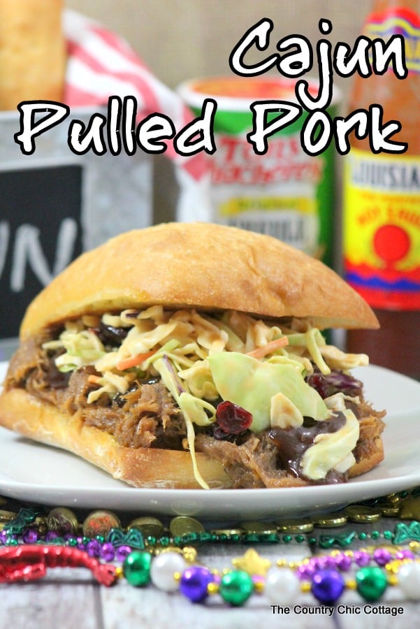 Cajun Pulled Pork Recipe - try this spicy take on a classic!