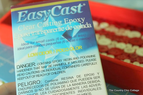 Box of EasyCast clear casting epoxy.