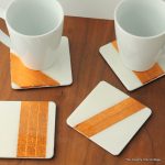 Make these copper foil coasters easily with these step by step instructions.