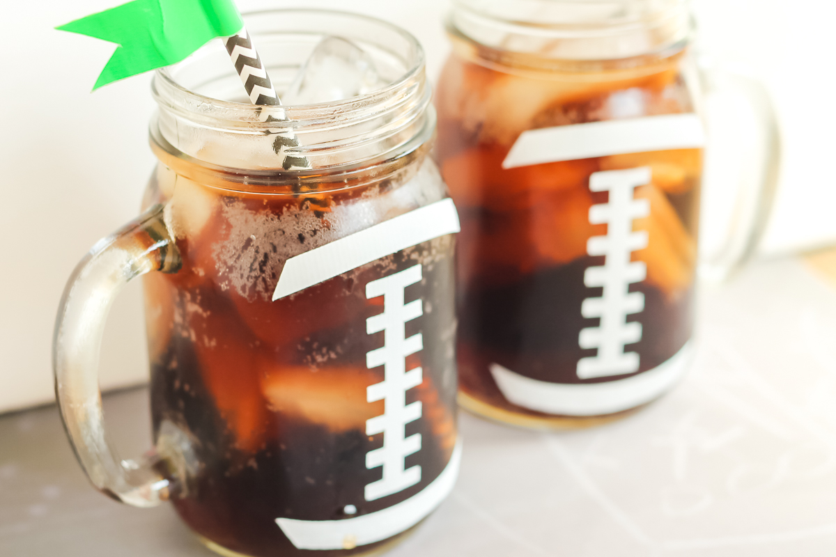 football mason jar ideas