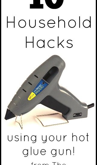 10 Amazing Household Hacks using your hot glue gun! Did you know about the ideas on this list?
