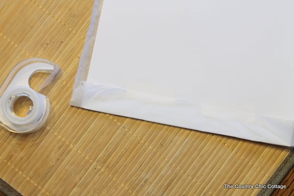 Tissue and tape