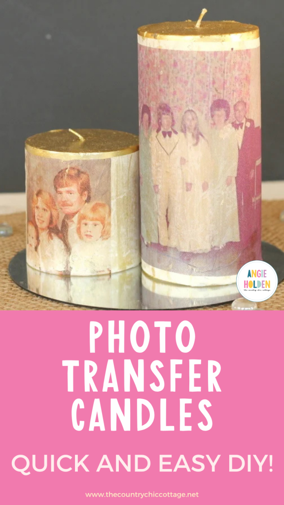 photo transfer candles