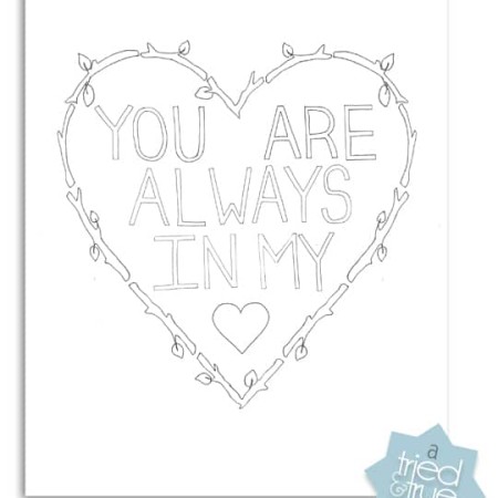 always in my heart coloring page