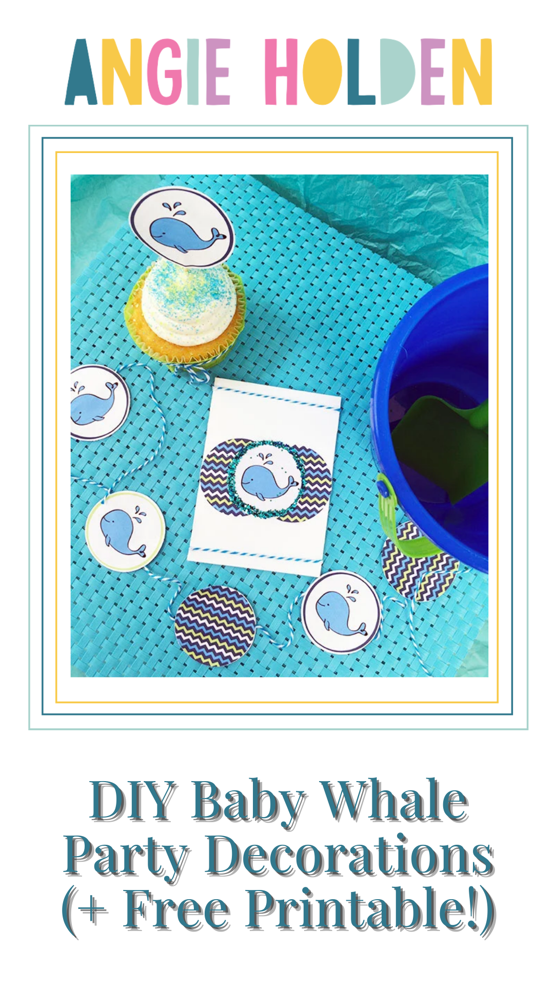 DIY Baby Whale Party Decorations (+ Free Printable!) - Angie Holden The ...