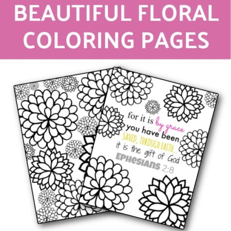 floral coloring pages