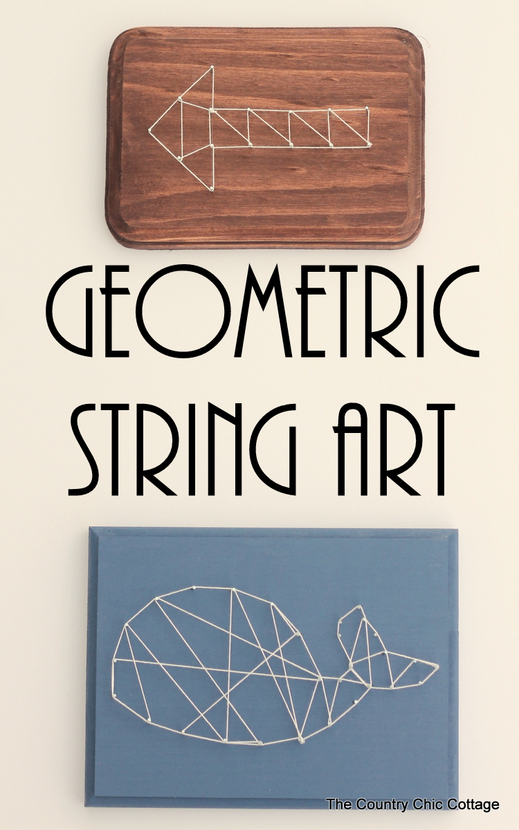 How to make geometric string art in any shape!  Great step by step instructions!