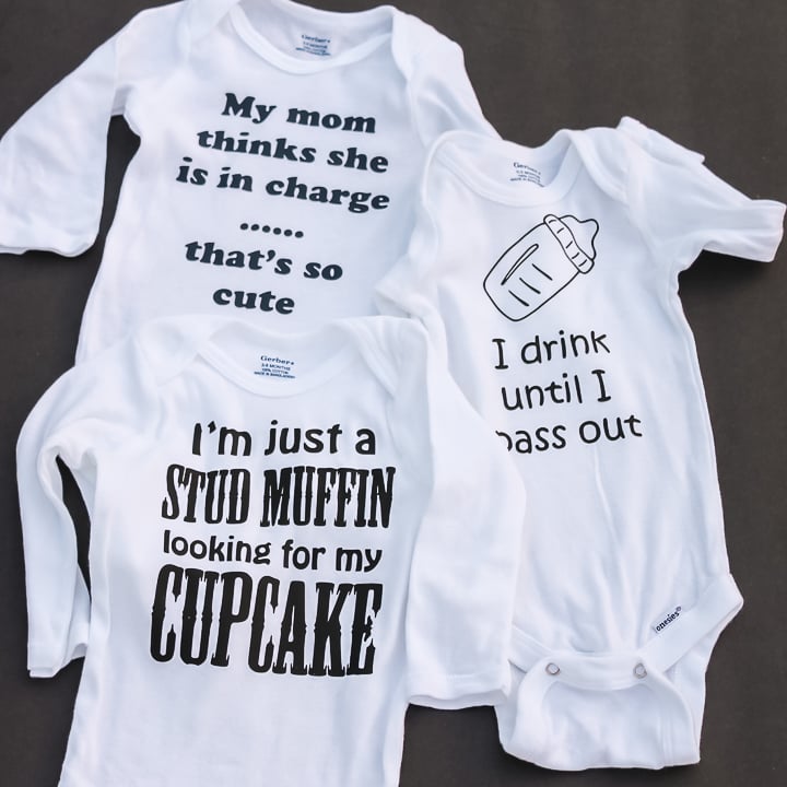 funny cricut onesies