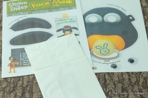 shaun the sheep puppet printables