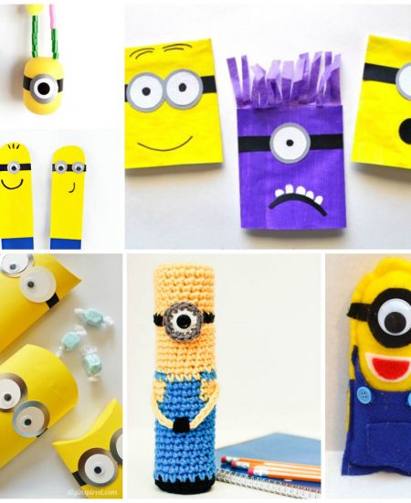 Get 25 Minion crafts here! For adults and kids alike!