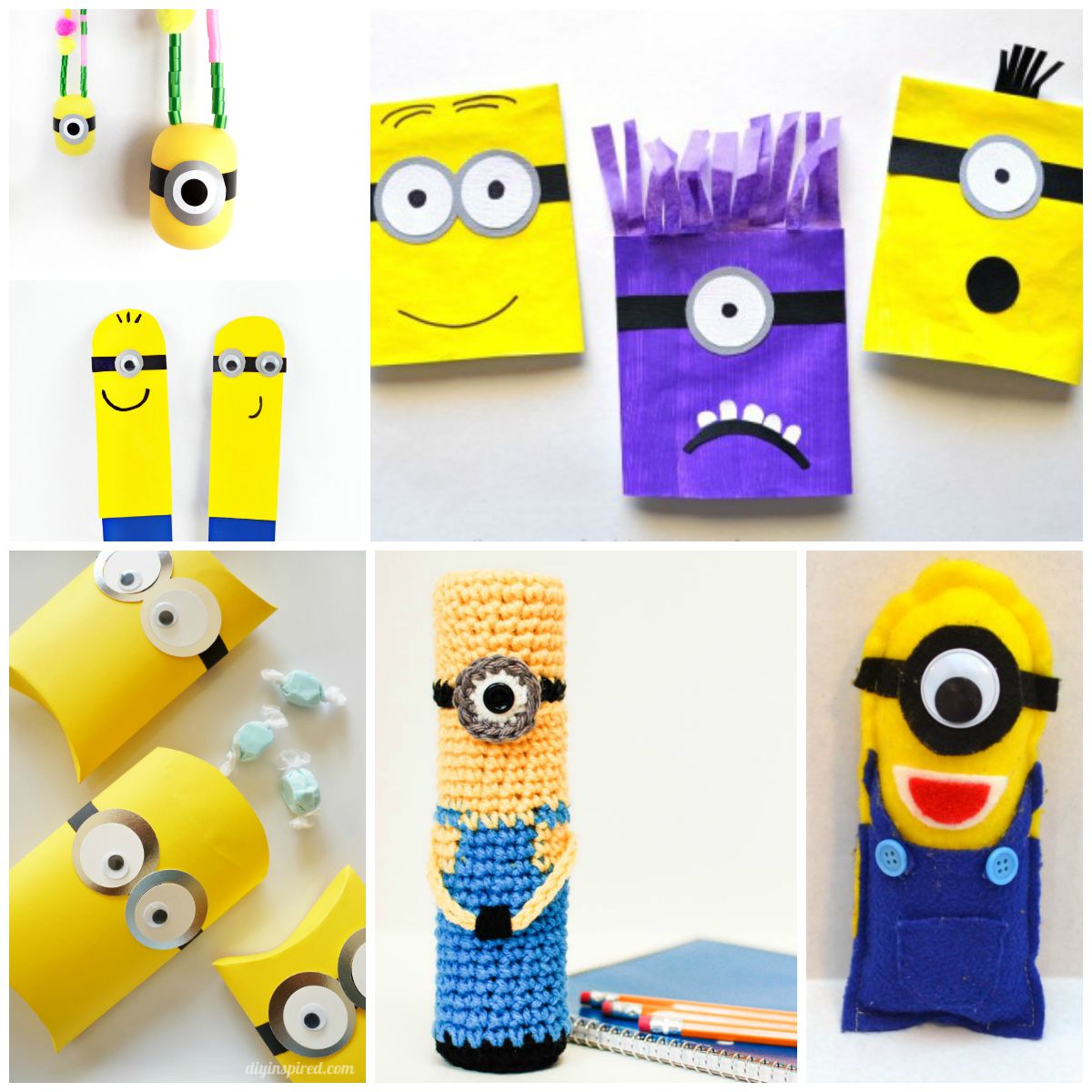 Get 25 Minion crafts here! For adults and kids alike!