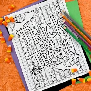 halloween coloring page