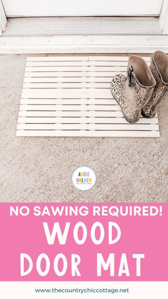 wood door mat no sawing required