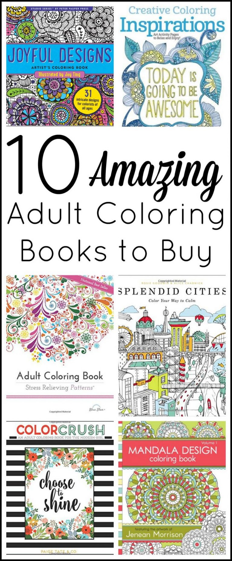 Adult Coloring Books to Buy - Angie Holden The Country Chic Cottage