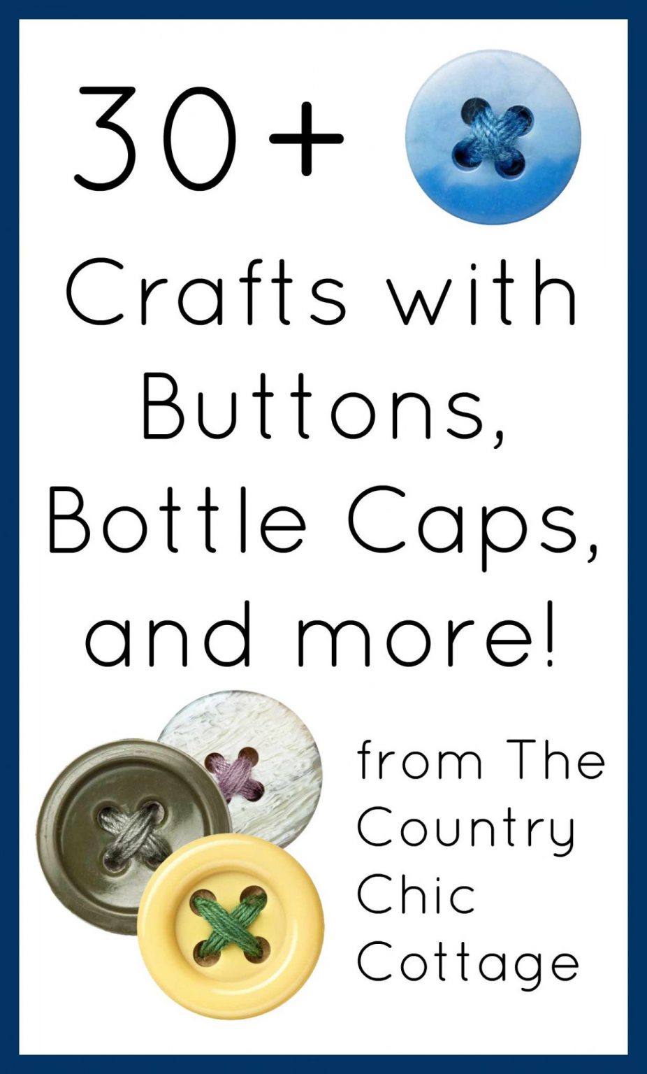 Vintage Button Sign for Fall - Angie Holden The Country Chic Cottage
