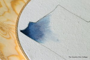 Watercolor Hoop Art - Angie Holden The Country Chic Cottage