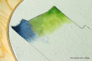 Watercolor Hoop Art - Angie Holden The Country Chic Cottage