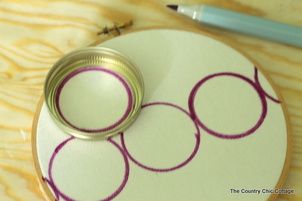 Use markers to create this unique watercolor hoop art in just minutes!  A fun craft project that anyone can make!