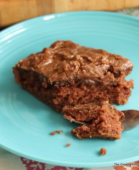 A yummy recipe for chocolate sheet cake that you want to be sure to make!