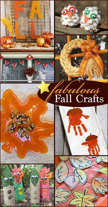 A collection of fabulous fall crafts to try!