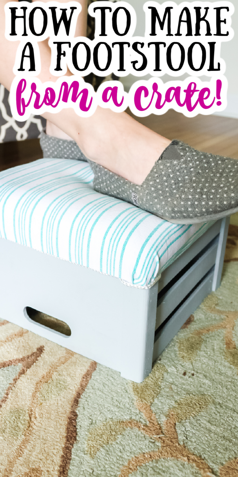 DIY Footstool You Can Make from a Crate Angie Holden The Country Chic