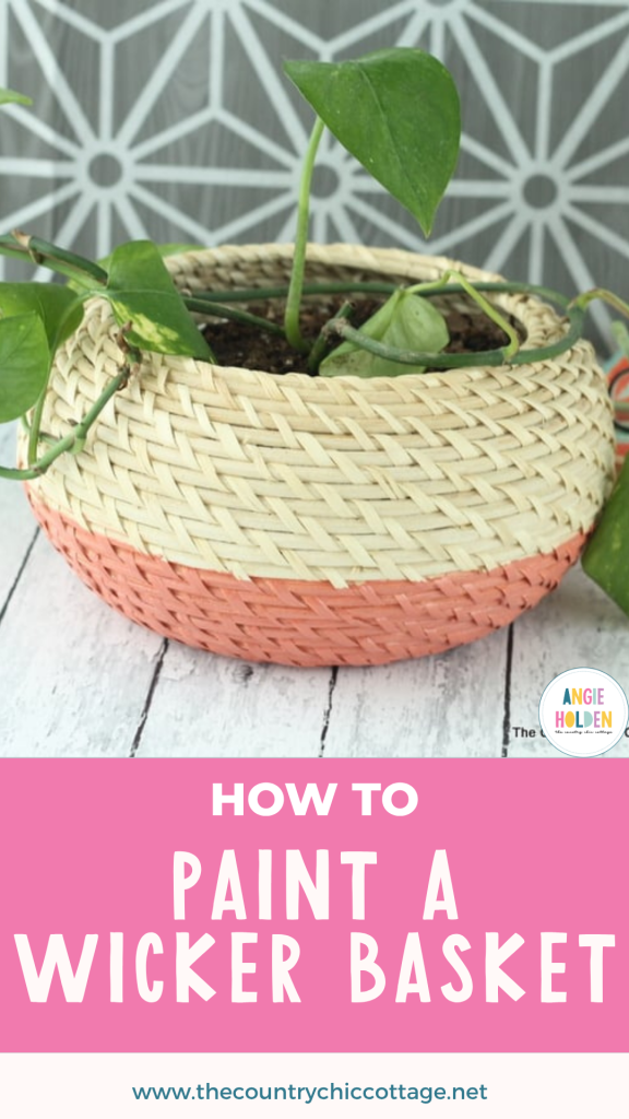 how to paint a wicker basket