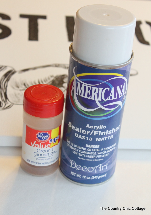 Make a rusty sign from items you have in your spice cabinet! See how with this craft tutorial!