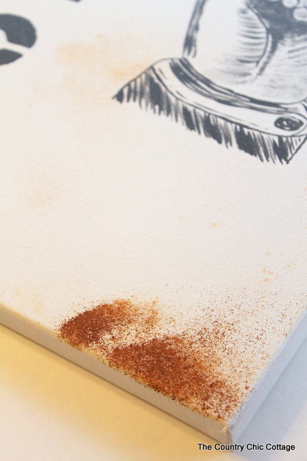 Make a rusty sign from items you have in your spice cabinet! See how with this craft tutorial!