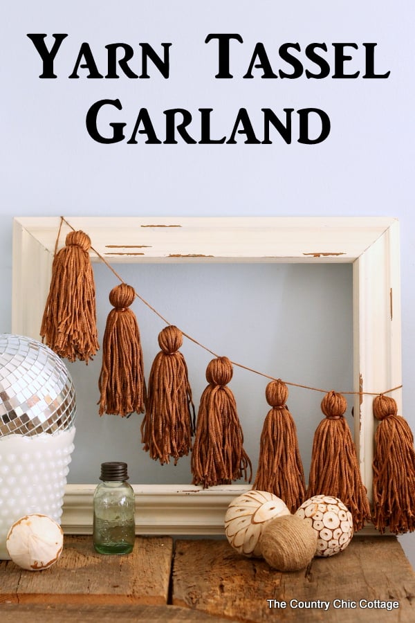 Make this yarn tassel garland for your home by following these step by step instructions!