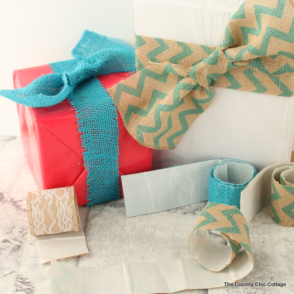 Make burlap tape with the Xyron for gifts and more!