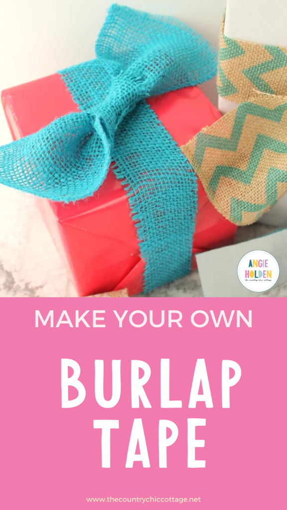 make your own burlap tape